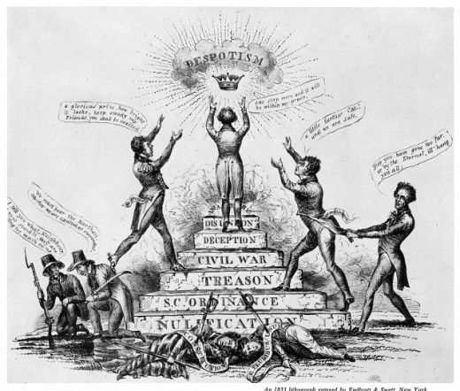 Nullification cartoon - 1832