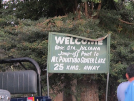 The Jump-off point of Brgy. Sta. Juliana.