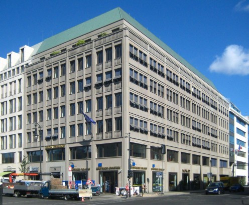 Europaeisches Haus, corner of Unter den Linden and Wilhelmstrasse, Downtown Berlin