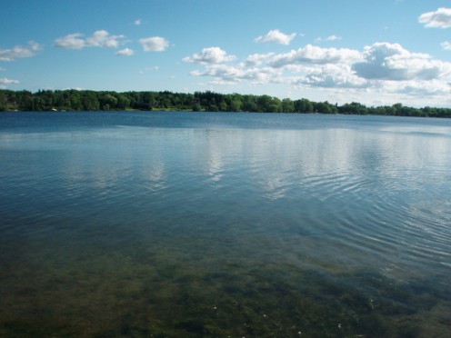 View of Lake Wilcox in Richmond Hill, Ontario, from Sunset Beach Park