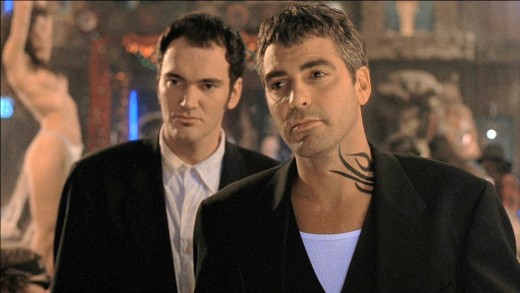 Clooney and Tarantino as the Gecko Brothers