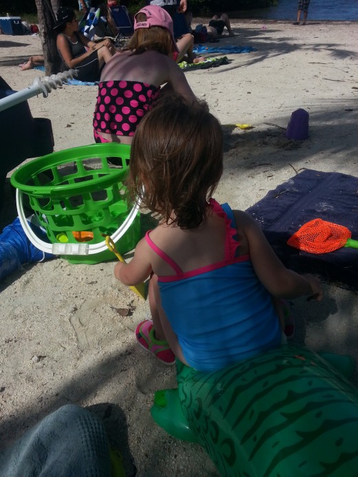 A day at the beach is always fun for the family.--photo by AMB