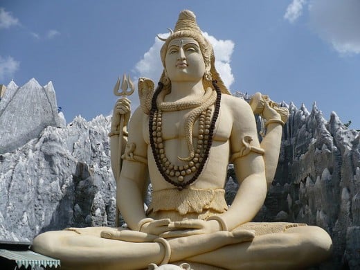 Idol of Lord Shiva at Bangalore, South India.
