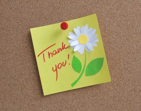 Thank-you notes show your appreciation for the gift.