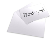 Try to mail your thank you  notes as soon as possible.