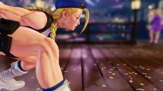 Ending shot of Cammy's intro sequence. The original view was from lower to the ground, allowing for a brief view of The character's crotch