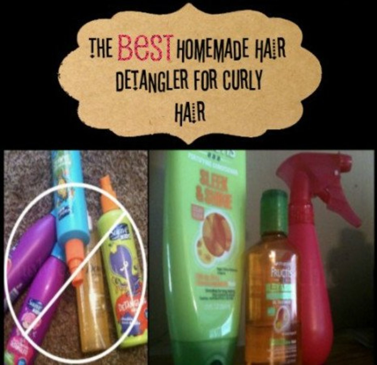 Hair Detangler Spray for Curly Hair