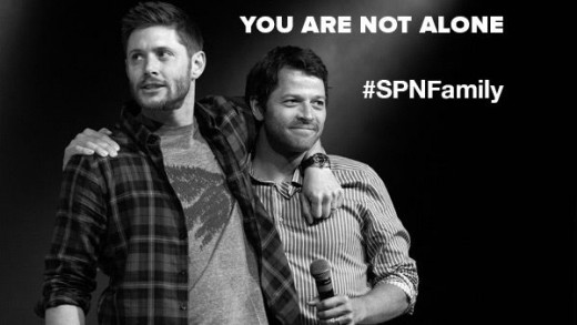 Jensen Ackles and Misha Collins from CW's Supernatural raised a You Are Not Alone campaign aiming to help fans with mental health issues, addiction and self-injury.
