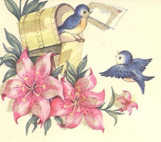(vintage greeting card/ public domain