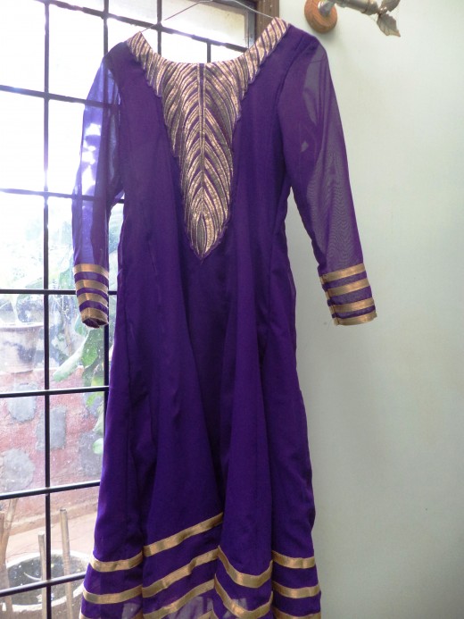 Voonk Partially Stitched Anarkali Kurta 