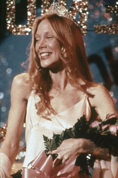 Cissy Spacek as Carrie White in the 1976 film version of this Stephen King story.