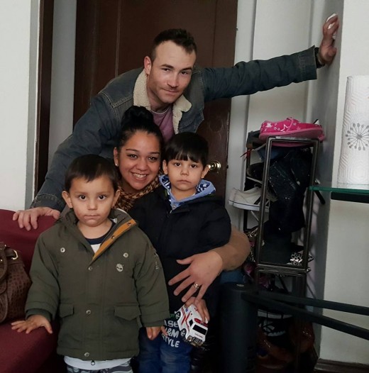 Lisa Grozdanic Delivering Donations to a Family Afganistan