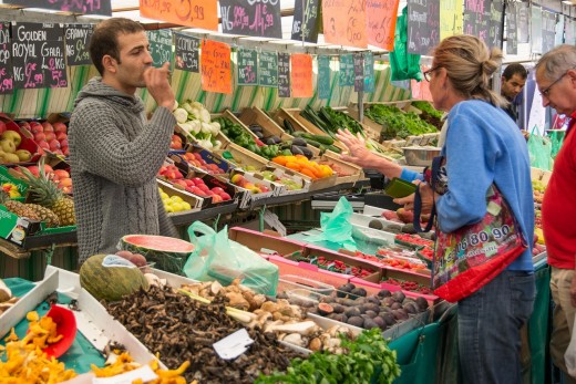 A store selling fruits and vegetables.