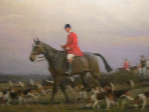 A painting entitled, "Master of the Fox Hound."