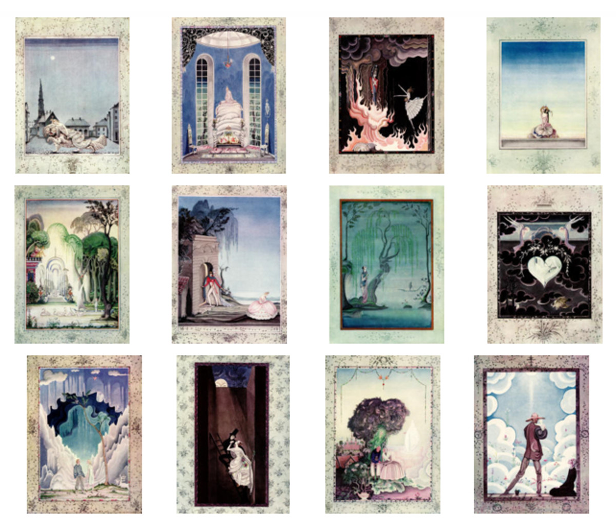 Here we show each of the color designs by Kay Nielsen from his suite for 