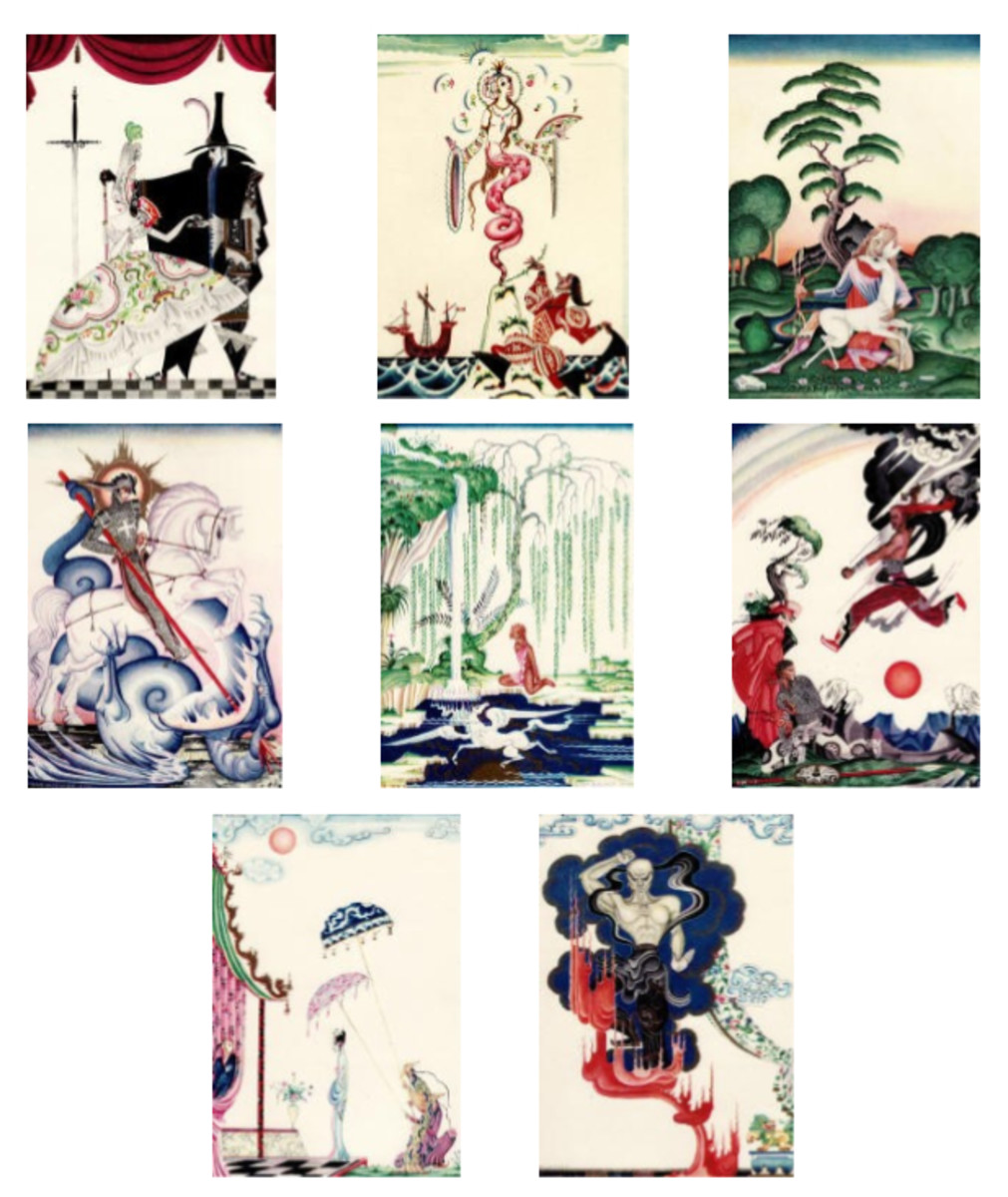 Here we show each of the full-color designs by Kay Nielsen from the suite published in 