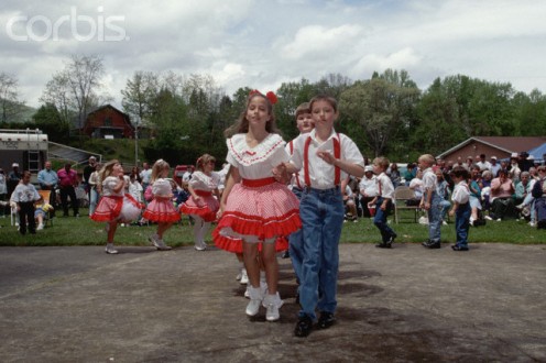 Young square dancers at the Ramp, Asheville, N.C.