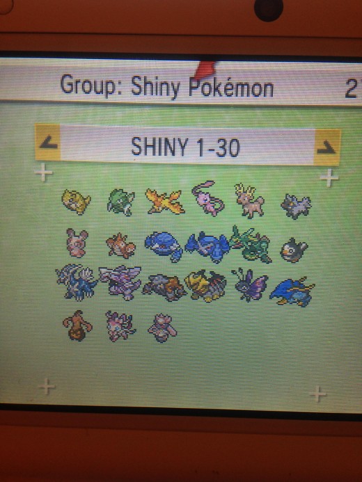 My Shinies obtained through various sources, kept in Pokémon Bank