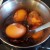 The eggs turn a golden brown The eggs turn a golden brown
