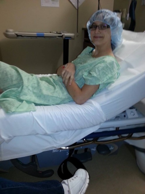 This was taken right before I went in for surgery to get diagnosed. I was scared but also happy that I was finally going to get an answer.