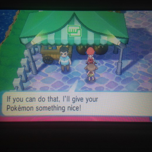 This is the Lady who will give your fully-trained Pokémon an Effort Ribbon