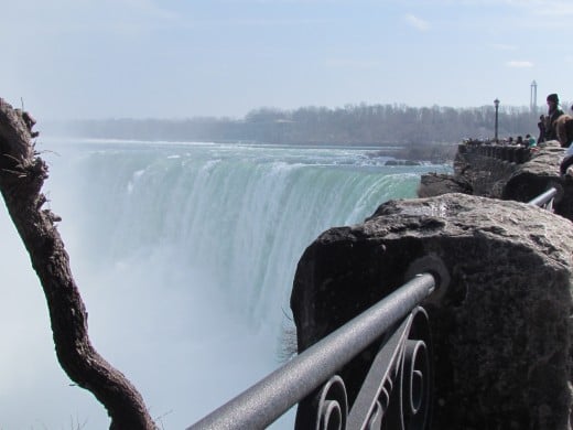 Niagara Falls, is awe inspiring with its power and force.