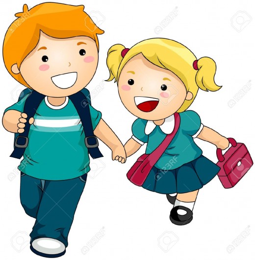This is how they walk up to the Sunday School :)