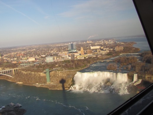 Another view overlooking the Falls from the restaurant's view.