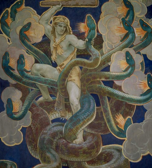 "Hercules and the Hydra" - John Singer Sargent (1856-1925)