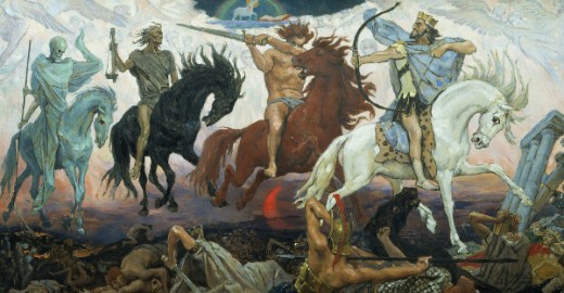 "The Four Horsemen of the Apocalypse" - Viktor Vasnetsov (1848-1926)