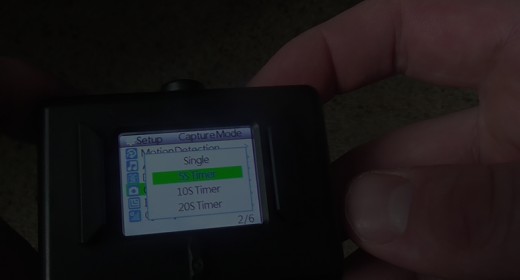 SJ4000 time lapse set up