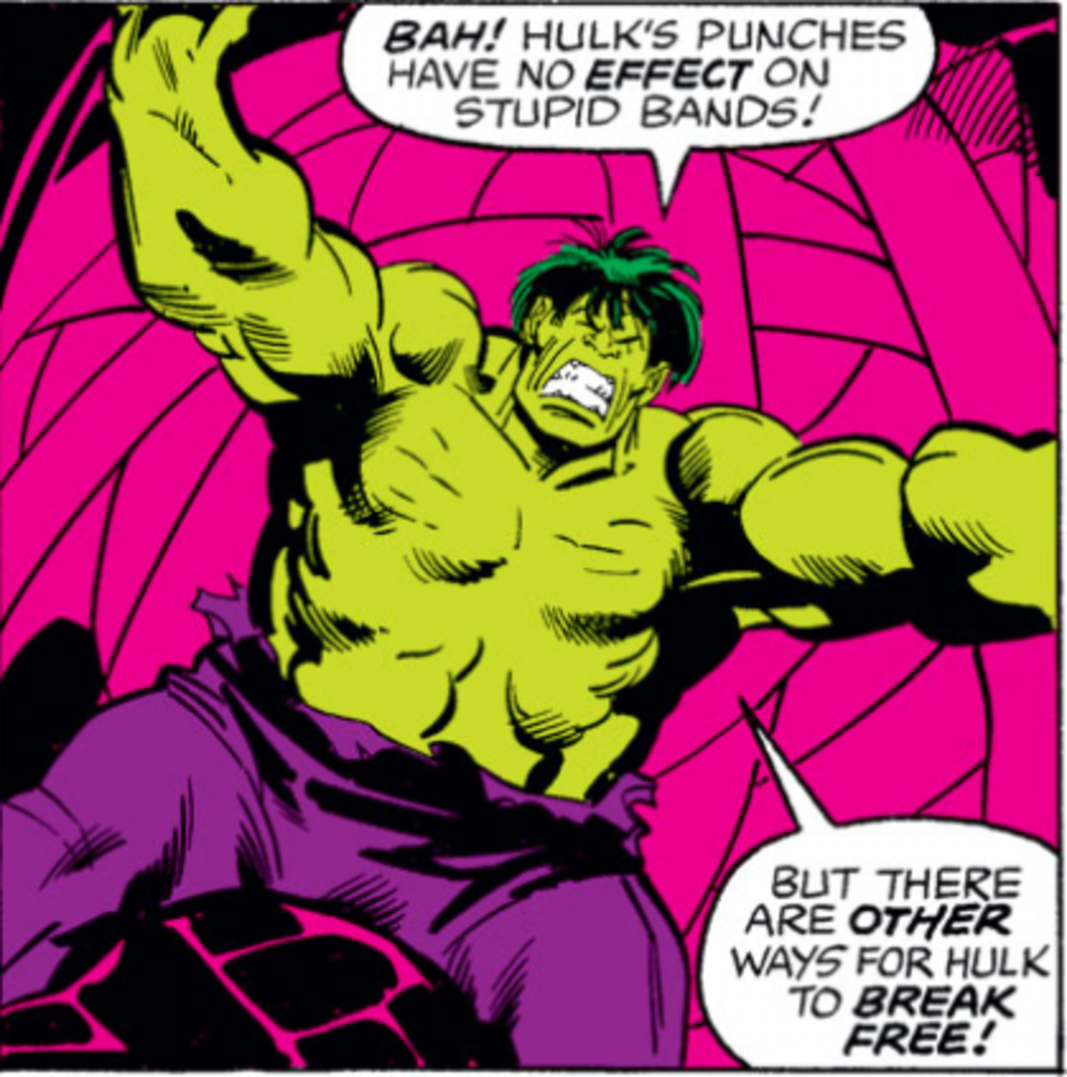 The Hulk is trapped within the crimson bands of Cyttorak