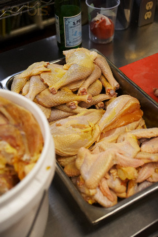 If a restaurant has raw chicken left out in room temperature, it is a great way to contract a severe case of food poisoning.