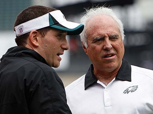 The Eagles "Brain Trust" of Howie Roseman (L) and Jeffrey Lurie hasn't led to any Championships
