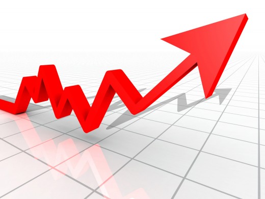 Inflation, you see, the line goes up.