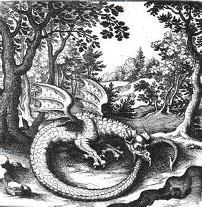 Ourobouros, the dragon of the wheel of reincarnation