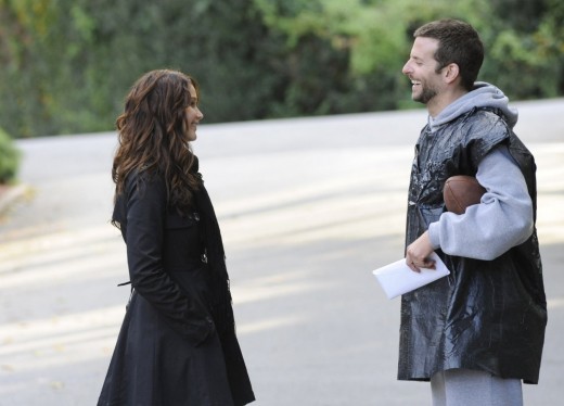 Jennifer Lawrence and Bradley Cooper in Silver Linings Playbook.