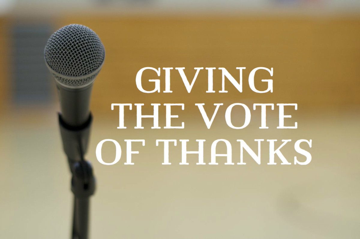How to write a vote of thanks speech