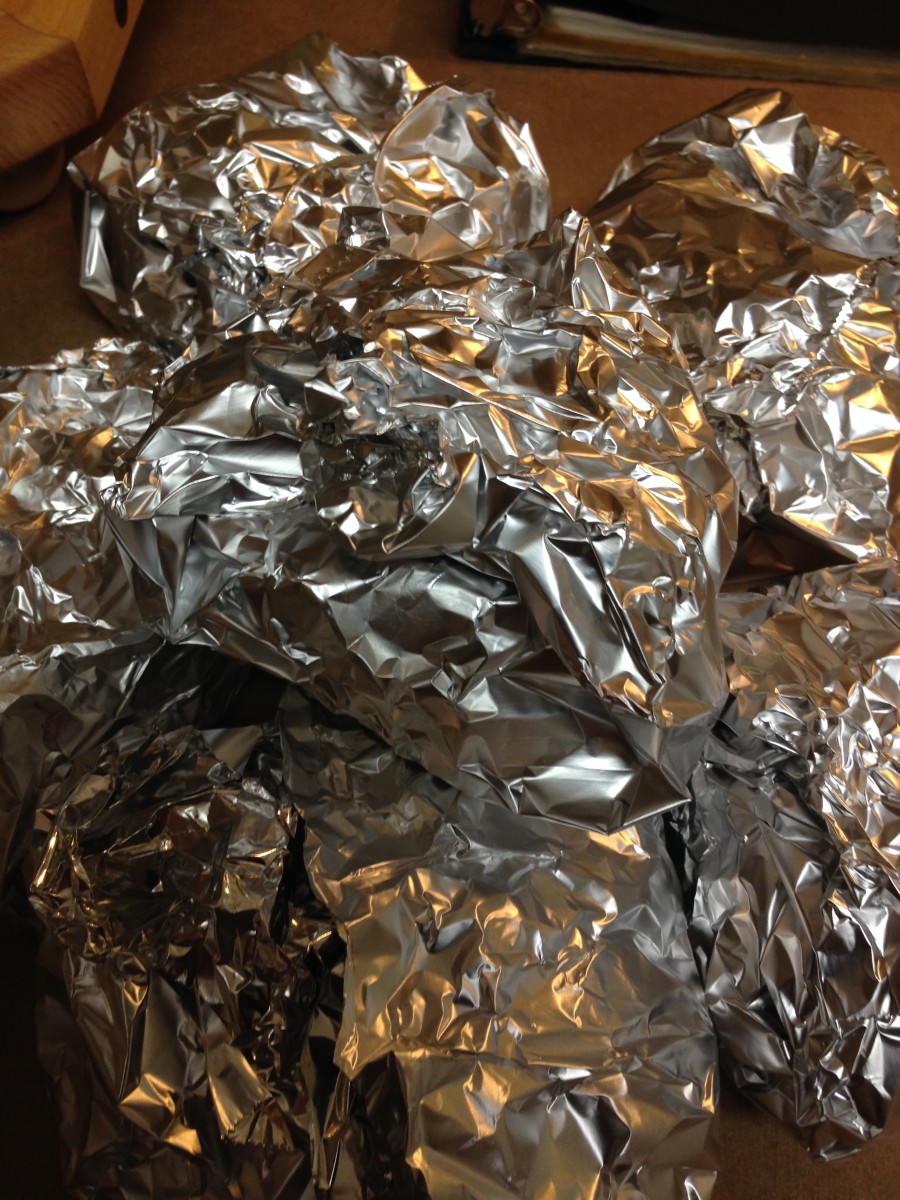 Wrap in aluminum foil 