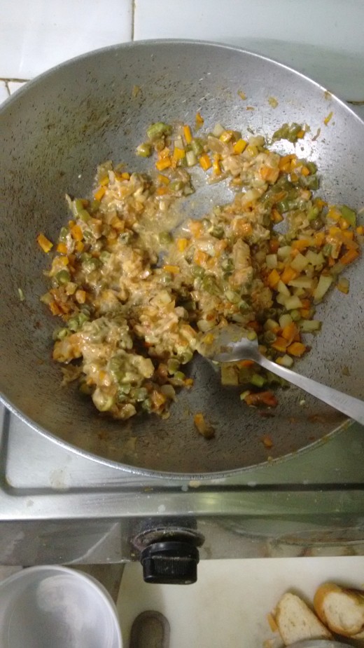 The saucy vegetables