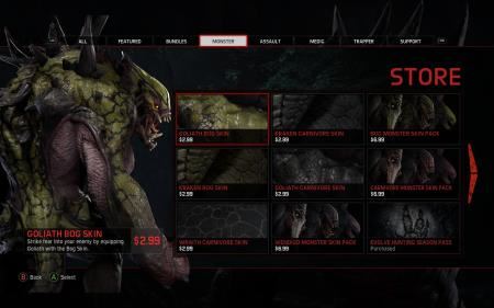A collection of Evolve's micro-transactions.