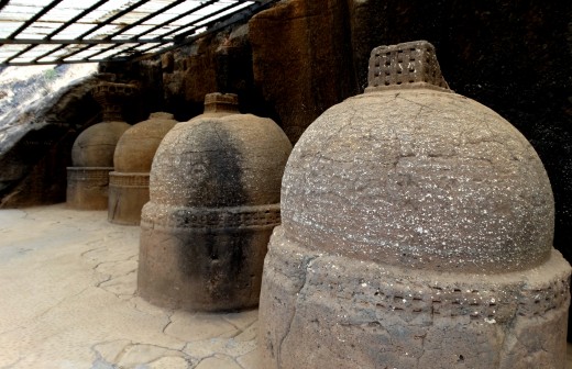 The Stupa-s in the cemetry