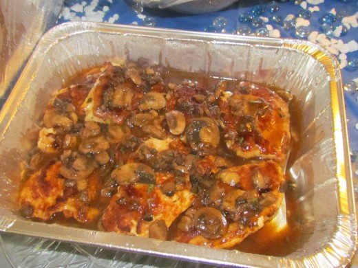 Chicken Marsala, was also included in the Olive Garden package. 