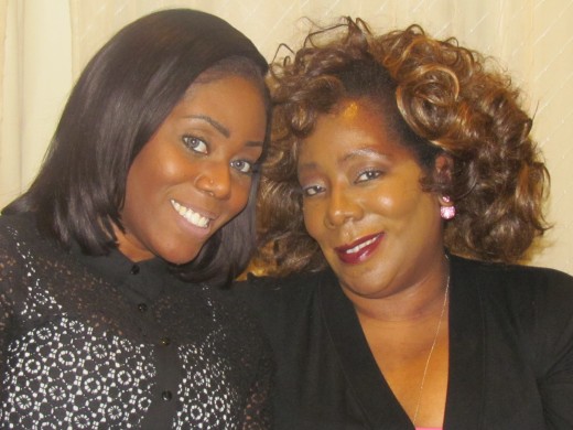 Kasia and her daughter KaShia, attended the shower. They are Chante's, cousins. 