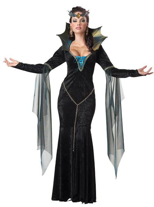 Want to have power and magic, but don't want to be a witch? You can be a sorceress instead with this costume