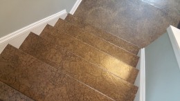 brown craft paper flooring