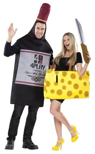 Wine and cheese Halloween costume for couples