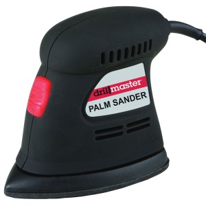 I used a small palm sander. I got this one from Harbor Freight.