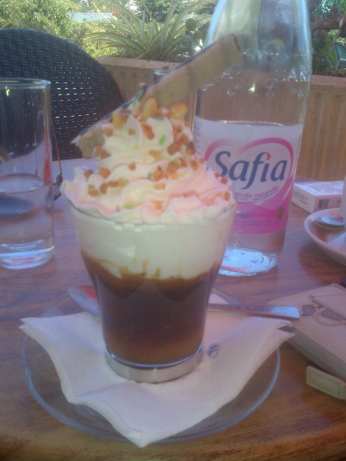 The Chantilly cream coffees here are more like a desert!