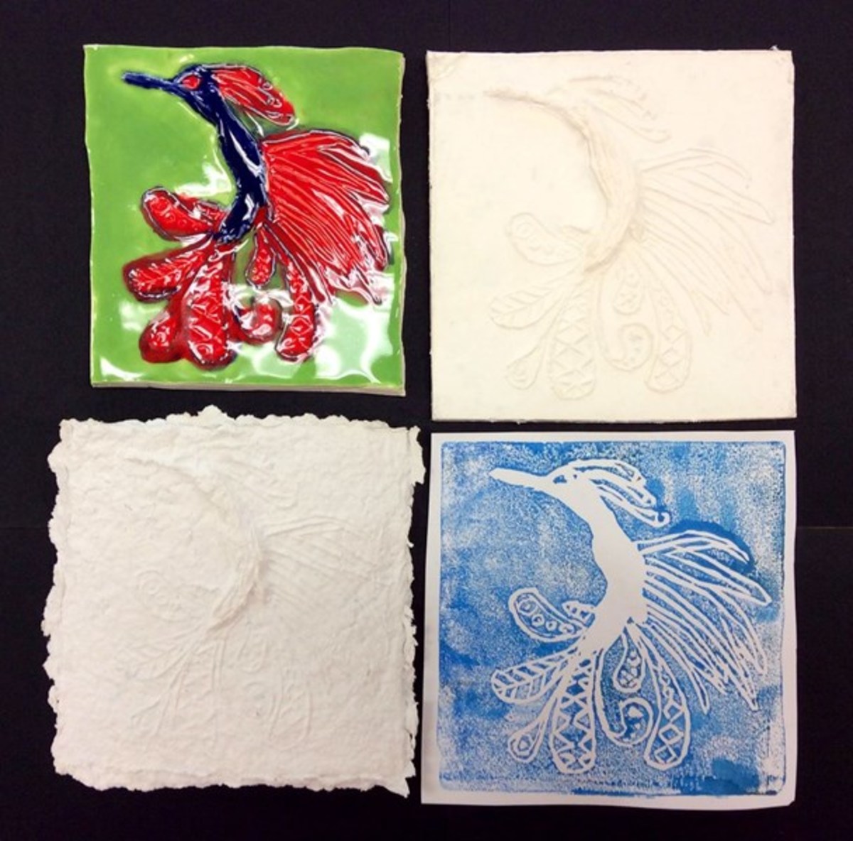 Plaster, Paper, Clay, Print: A 4-Part Art Lesson